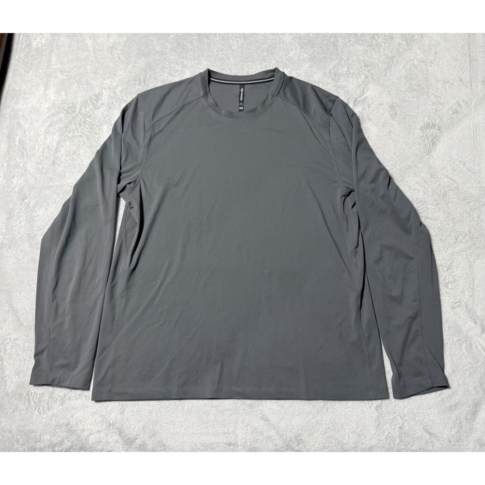 Ten Thousand T-Shirt Mens Large Gray Training Gym Tee Long Sleeve